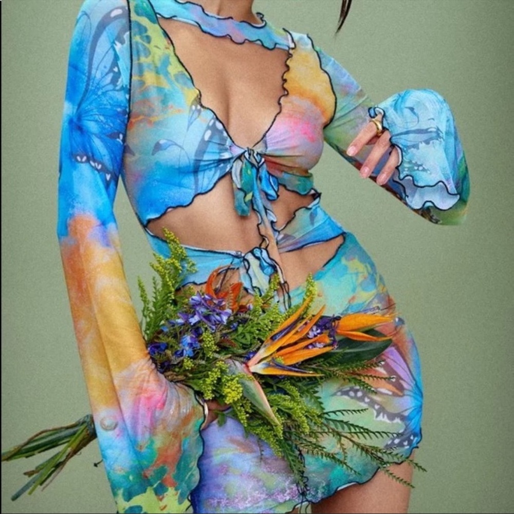 Jaded London Fairy Dress Tie Front